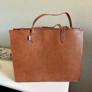 Beis work tote - beís work totebag- brown croc